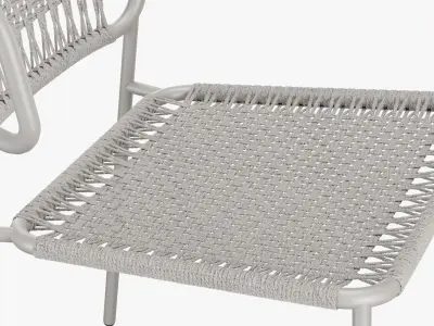 SILLA DE EXTERIOR POSITANO 3D model