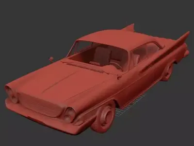 Chrysler Newport Mk3 hardtop sedan 2door 1961 3D print model