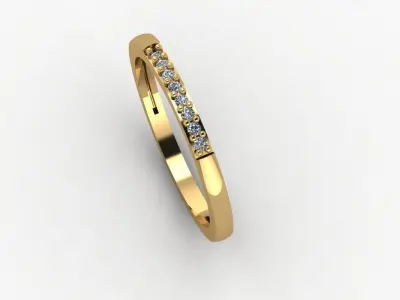 Ring - Gold - Silver 3D print model