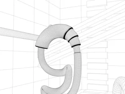 abstract animation  Low-poly 3D model