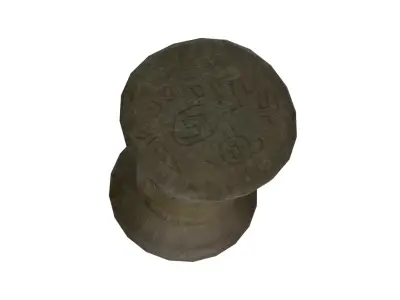 Inca ancient monument Low-poly 3D model