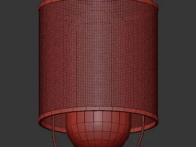 KIOTO modern pendant light gold 3D model