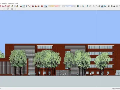 Sketchup School and University L5 3D model