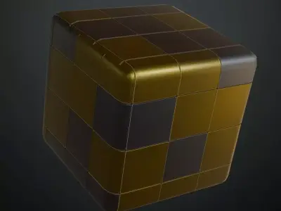 Powered Metal Plates PBR Seamless Texture