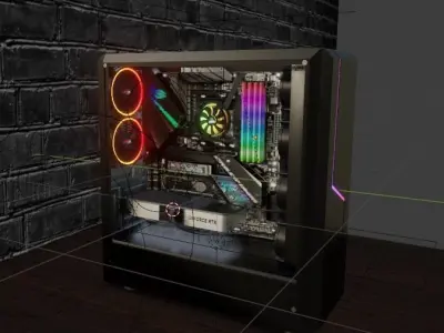 Gaming PC 3D model