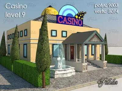 Casino Level Low-poly 3D model