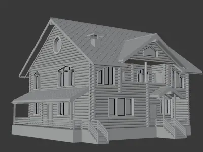 Log House 3D model
