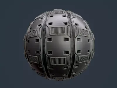 Sci-Fi Military Seamless PBR Texture 117 Texture