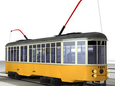 San Francisco tramway 3D model