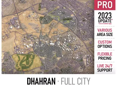 Dhahran Low-poly 3D model