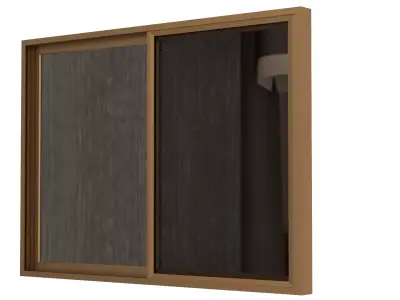 Aluminum Sliding Window Medium 3D model