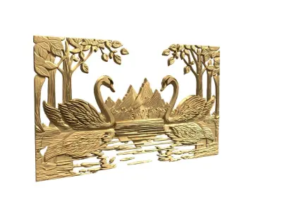 decor set- relief 62 3D print model