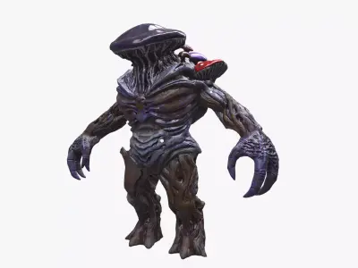 Mushroom Boss Low-poly 3D model