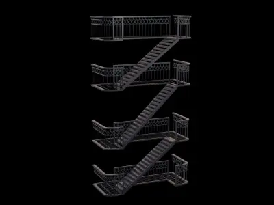 city pack Low-poly 3D model