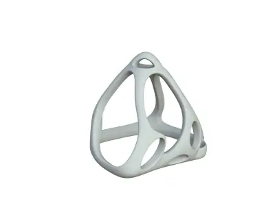 SciFi Cube Object No 64366 Low Poly Shape Low-poly 3D model