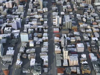City 96 Low-poly 3D model
