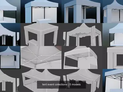 tent event colections 3D Model Pack