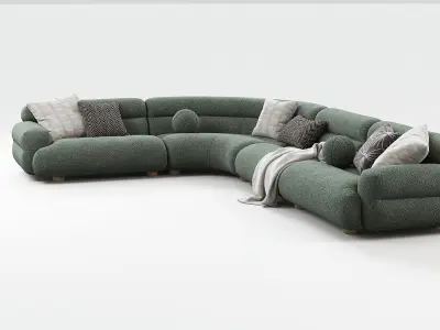 Valley Sofa Composition 1 3D model