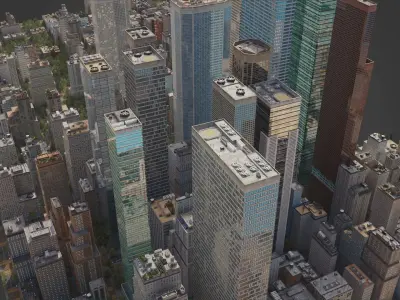 Realistic City R2 MAYA Low-poly 3D model