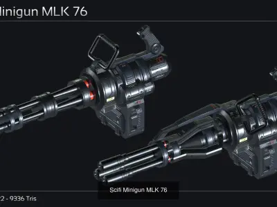 Scifi Heavy Weapon Collection II 3D Model Pack