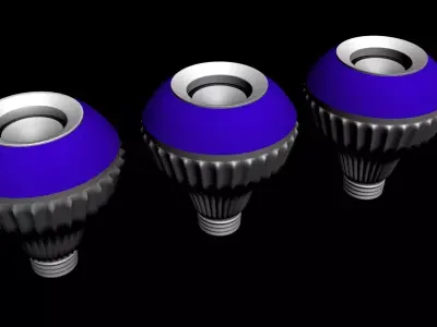 Bluetooth Bulb Light with controller  Low-poly 3D model