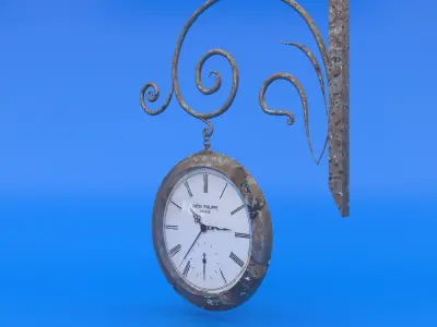 Street Clock 3D model