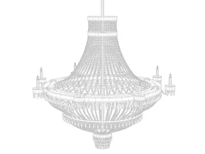 Chandelier Low-poly 3D model get