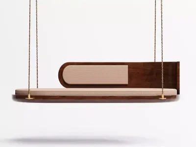 Wooden Swing  Free 3D model
