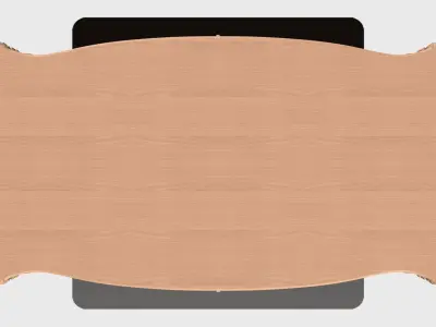 Carved dinner table for CNC 04 3D model