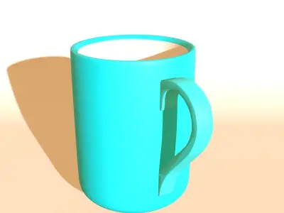 Coffee cup Free low-poly 3D model