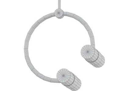 Rae 4 Light Pendant 3D model