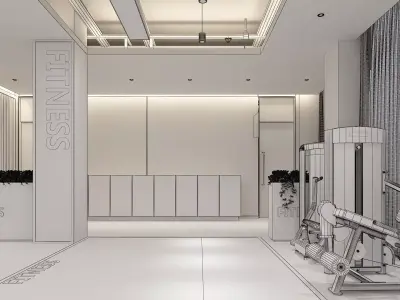 Fitness Gym  3D model