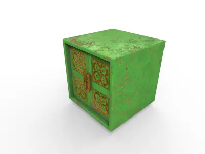 Old Modern Furniture 3D Model Terror Low-poly 3D model 14
