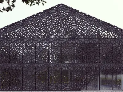 City Building - House - 3ds max - Revit 3D model