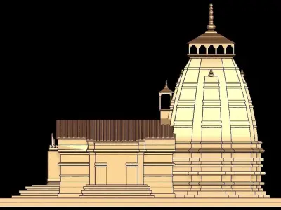 KEDARNATH TEMPLE 3D print model