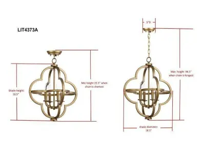 Middleton Light Globe Chandelier 3D model