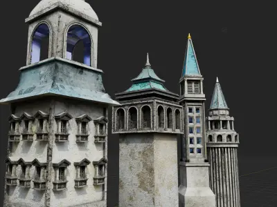 Western classical architecture 3D model