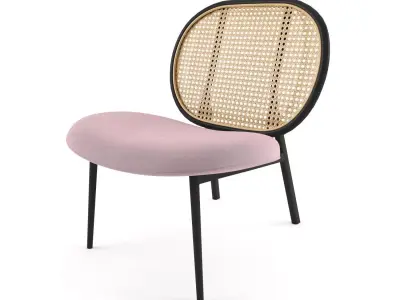 Spike Lounge Chair Natural 3D model