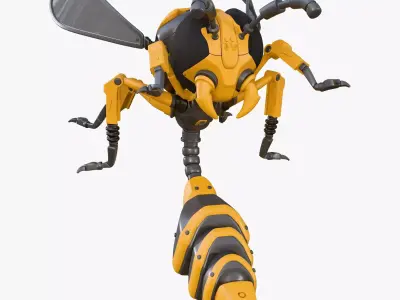 Wasp Robot SciFi Drone M1 3D model