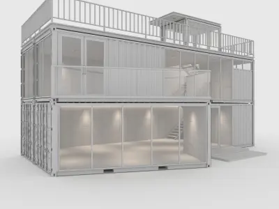 Container Cabin 1 3D model