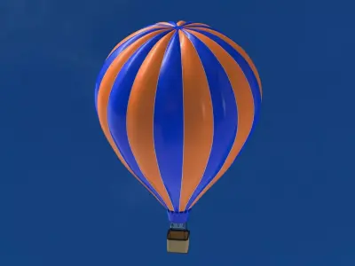Hot Air Balloon 02 3D model