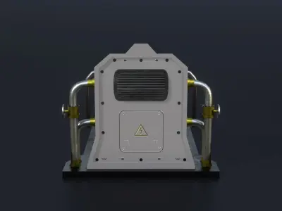 Sci-Fi Cryopod - Capsule Low-poly 3D model