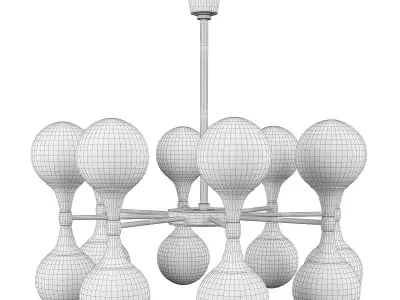  ASTORIA CHANDELIER Low-poly 3D model