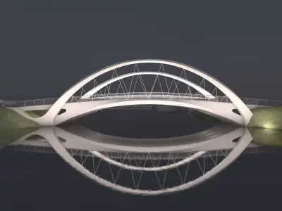  Suspension Bridge 3D model