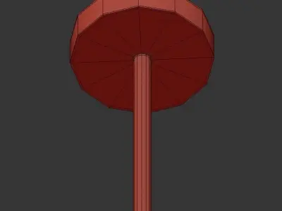 KENDALL modern brass chandelier with glass globes 3D model