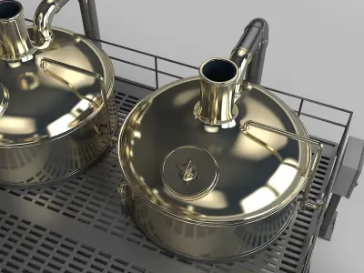 Brewery Scene 3D model