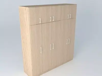 Closet doors 5 Free 3D model