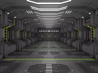 Sci Fi Corridor  3D model