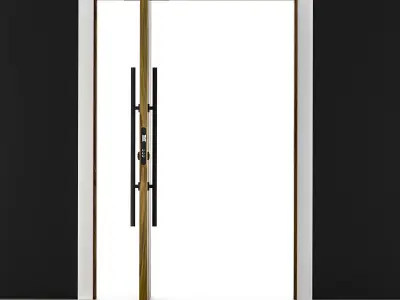 pivot door Low-poly 3D model
