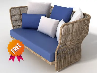 CANASTA 13 sofa  B B Italia Free 3D model